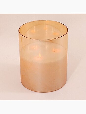 Bougie LED 3 flammes 18cm