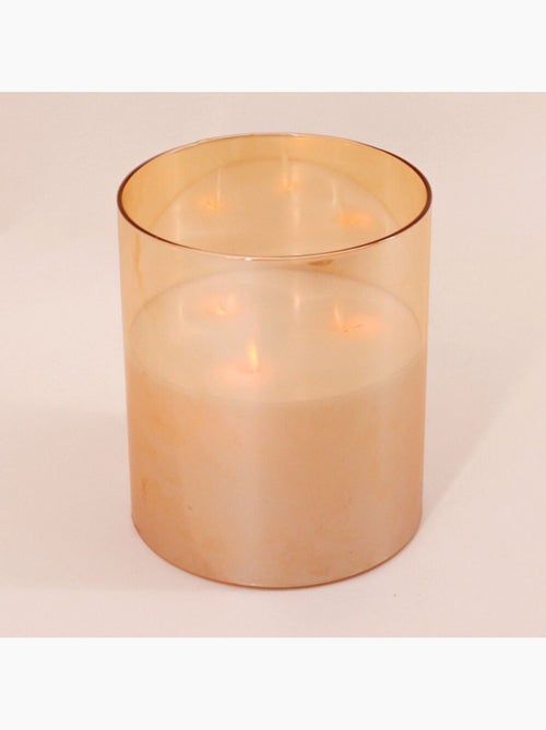Bougie LED 3 flammes 18cm - Kiabi