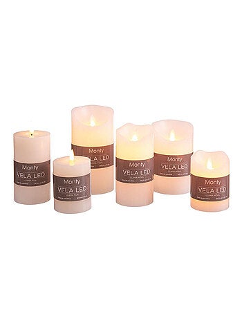 Bougie LED blanche 13 cm