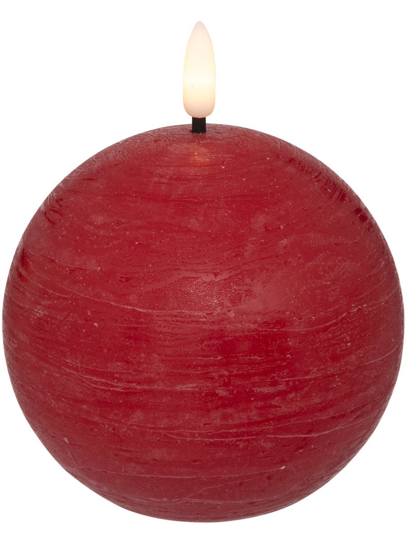 Bougie LED boule MOLIA Rouge - Kiabi