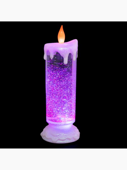 Bougie LED chandelle + paillette - Kiabi