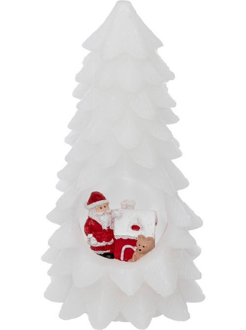 Bougie LED "Colorama de Noël" sapin creux H20cm - Kiabi