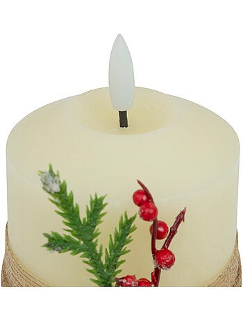 Bougie LED décorative branche