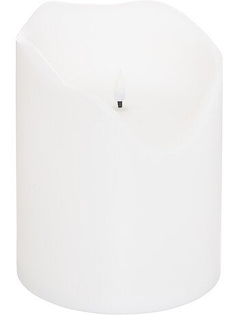Bougie LED extérieure flamme vacillante plastique THEO