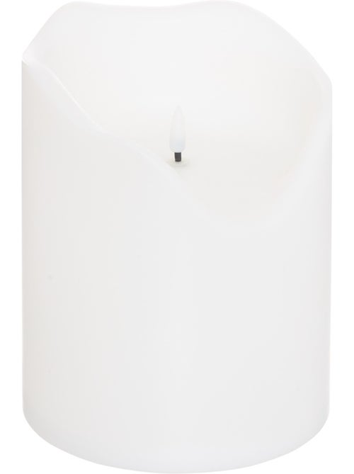 Bougie LED extérieure flamme vacillante plastique THEO - Kiabi