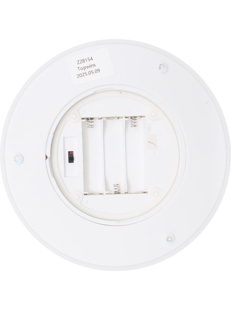 Bougie LED extérieure flamme vacillante plastique THEO Blanc - Kiabi