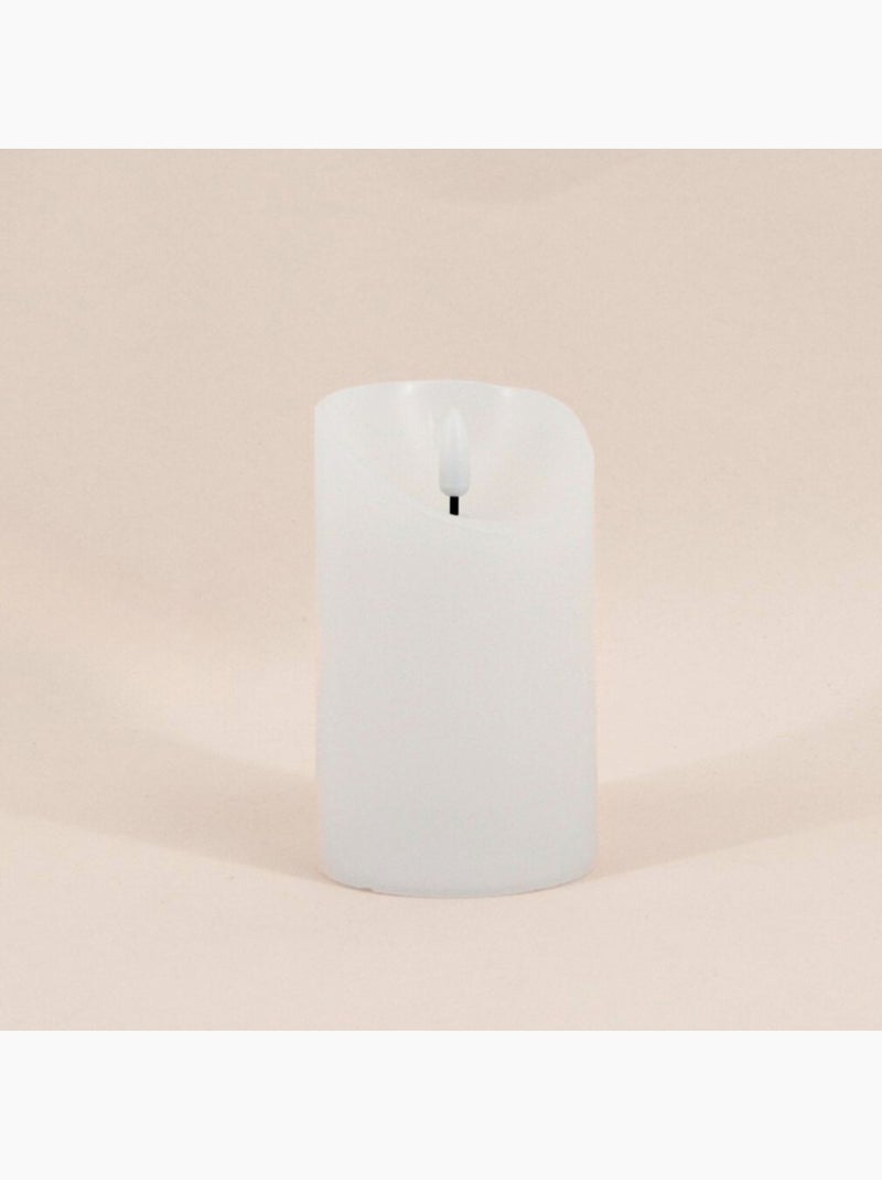Bougie Led flamme vacillante 12,5cm Blanc - Kiabi