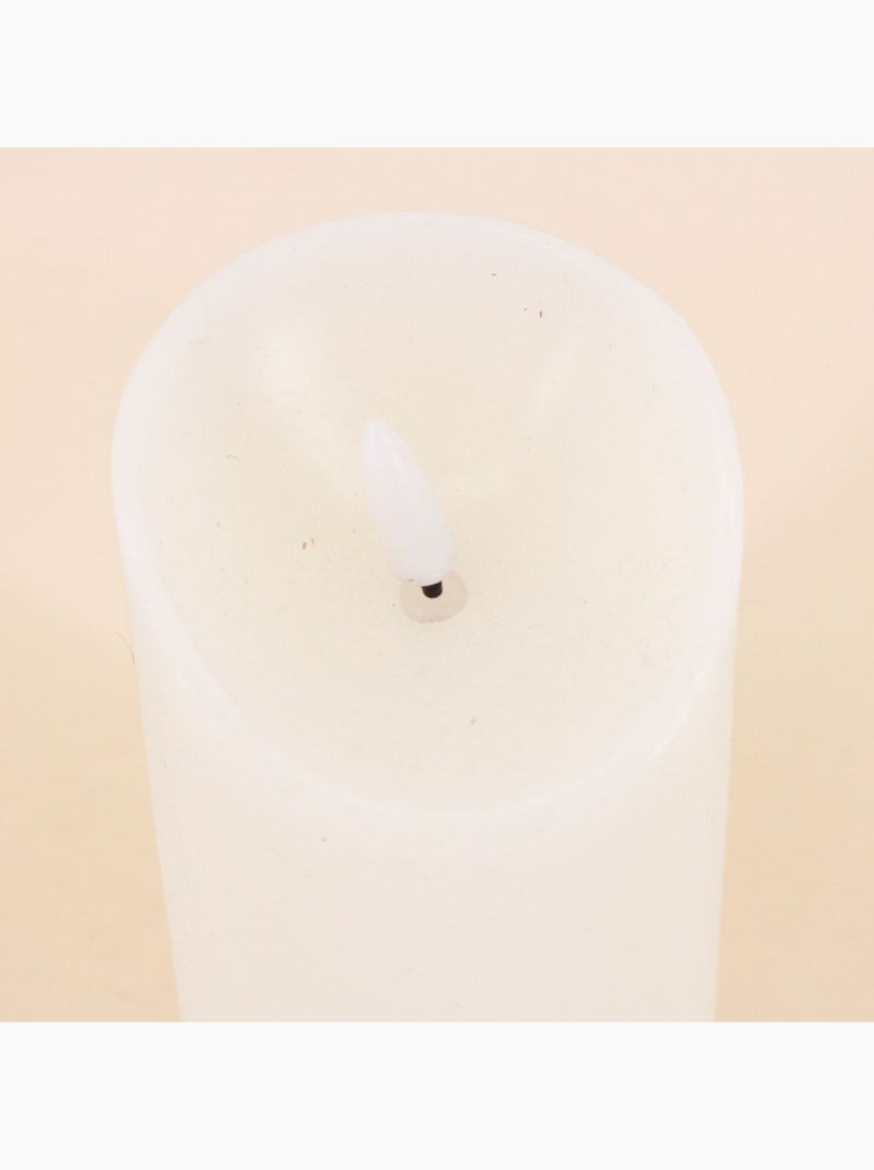 Bougie Led flamme vacillante 7,5cm Blanc - Kiabi