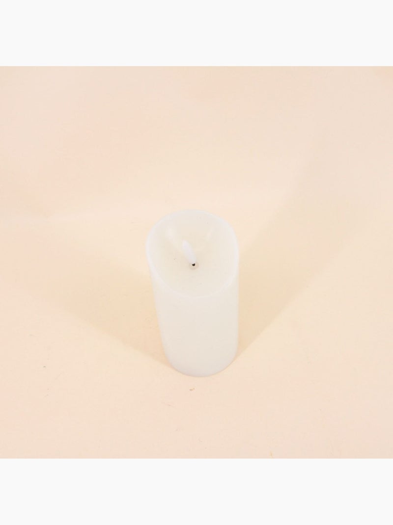 Bougie Led flamme vacillante 7,5cm Blanc - Kiabi