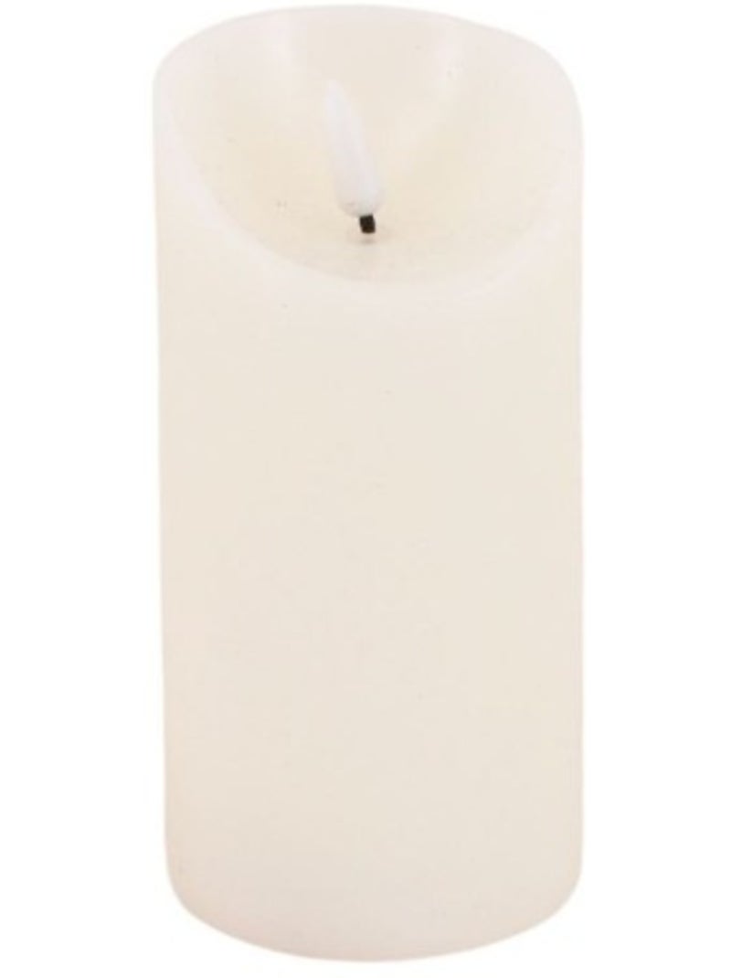 Bougie Led flamme vacillante 7,5cm Blanc - Kiabi