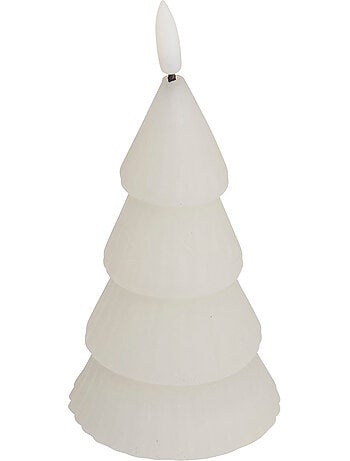 Bougie LED forme sapin H13 cm