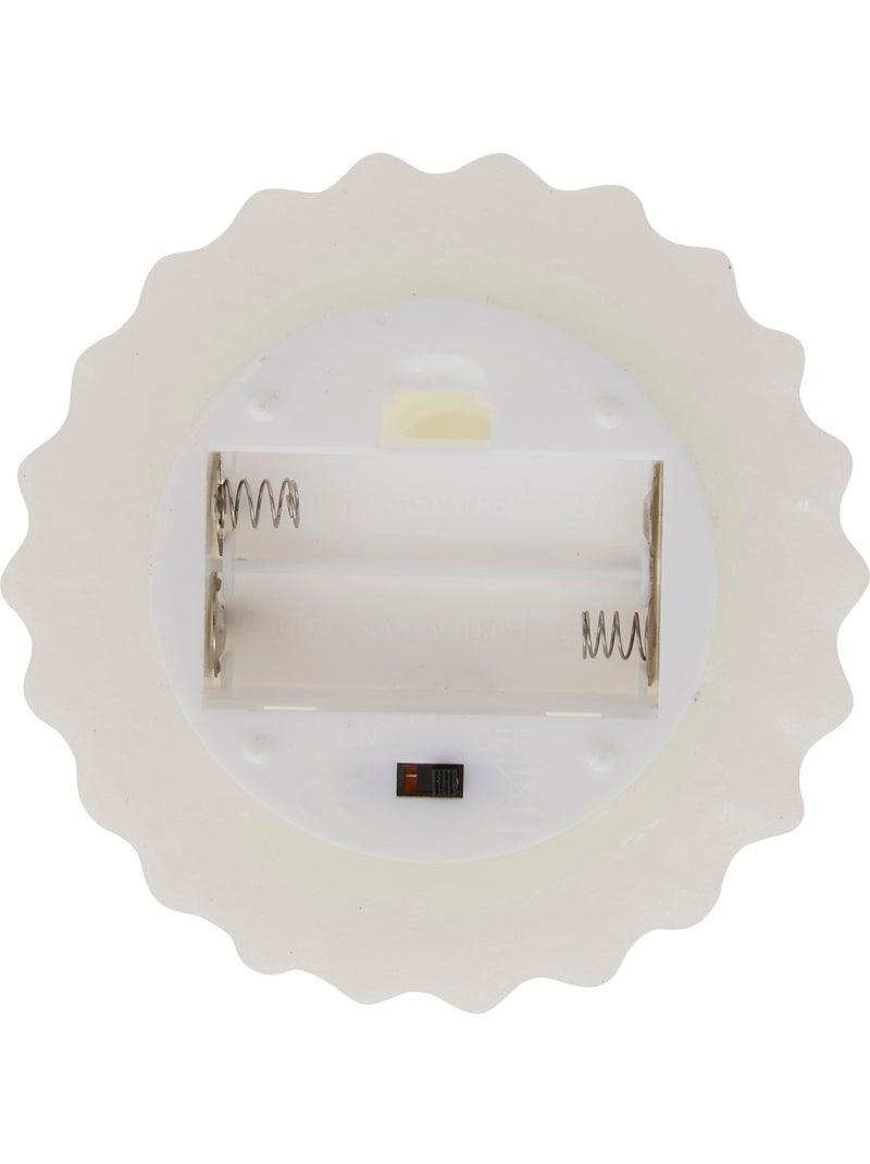 Bougie LED forme sapin H13 cm Blanc - Kiabi