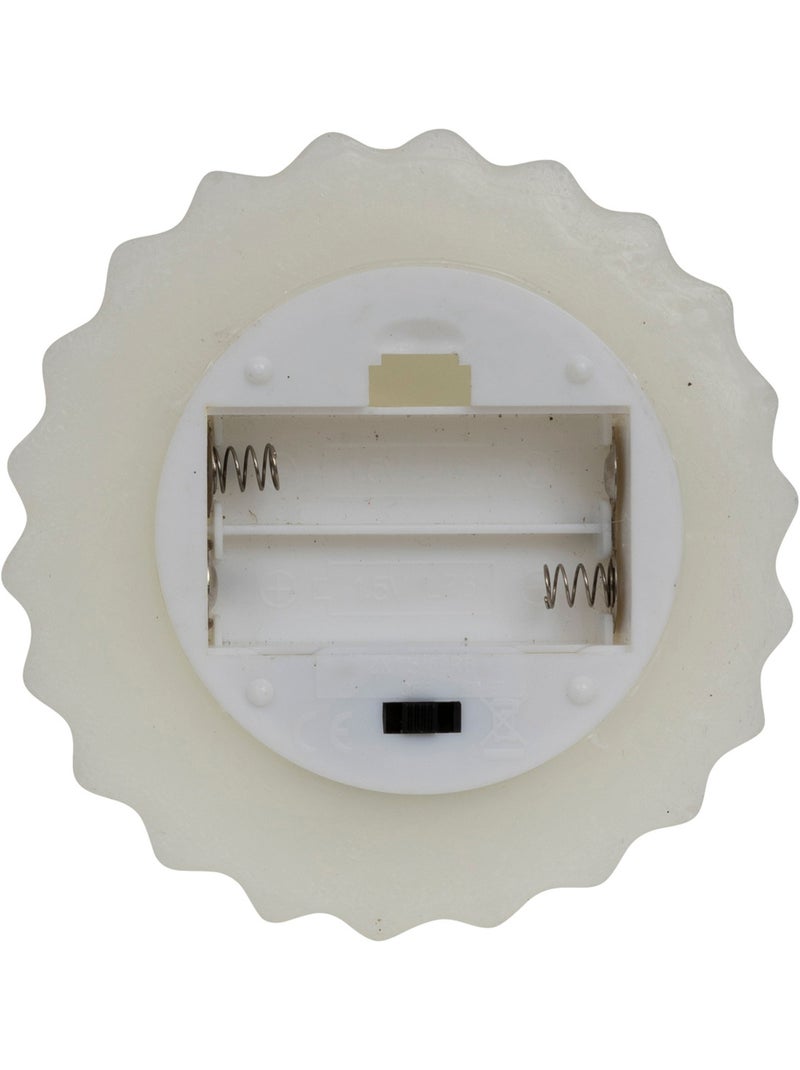 Bougie LED forme sapin H13 cm Blanc - Kiabi