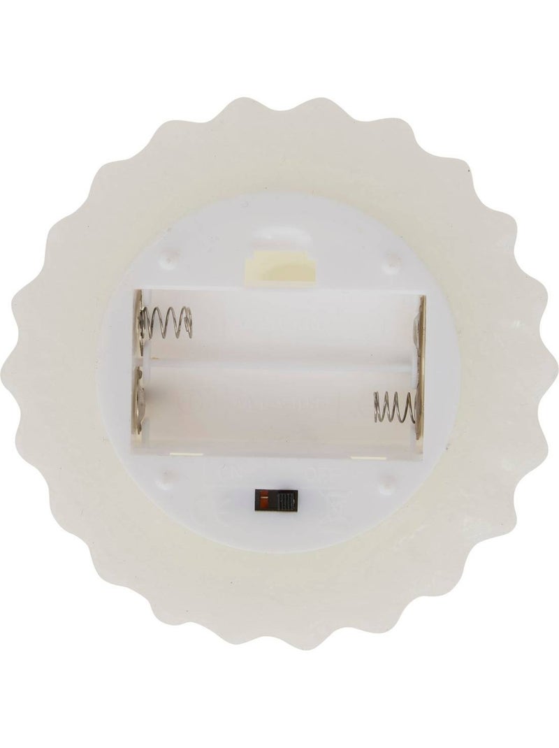 Bougie led forme sapin h13 cm Blanc - Kiabi