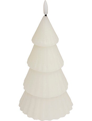 Bougie LED forme sapin H20 cm