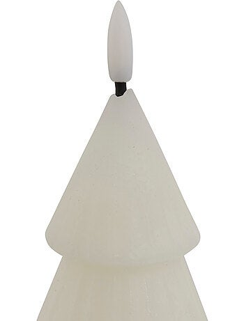 Bougie LED forme sapin H20 cm
