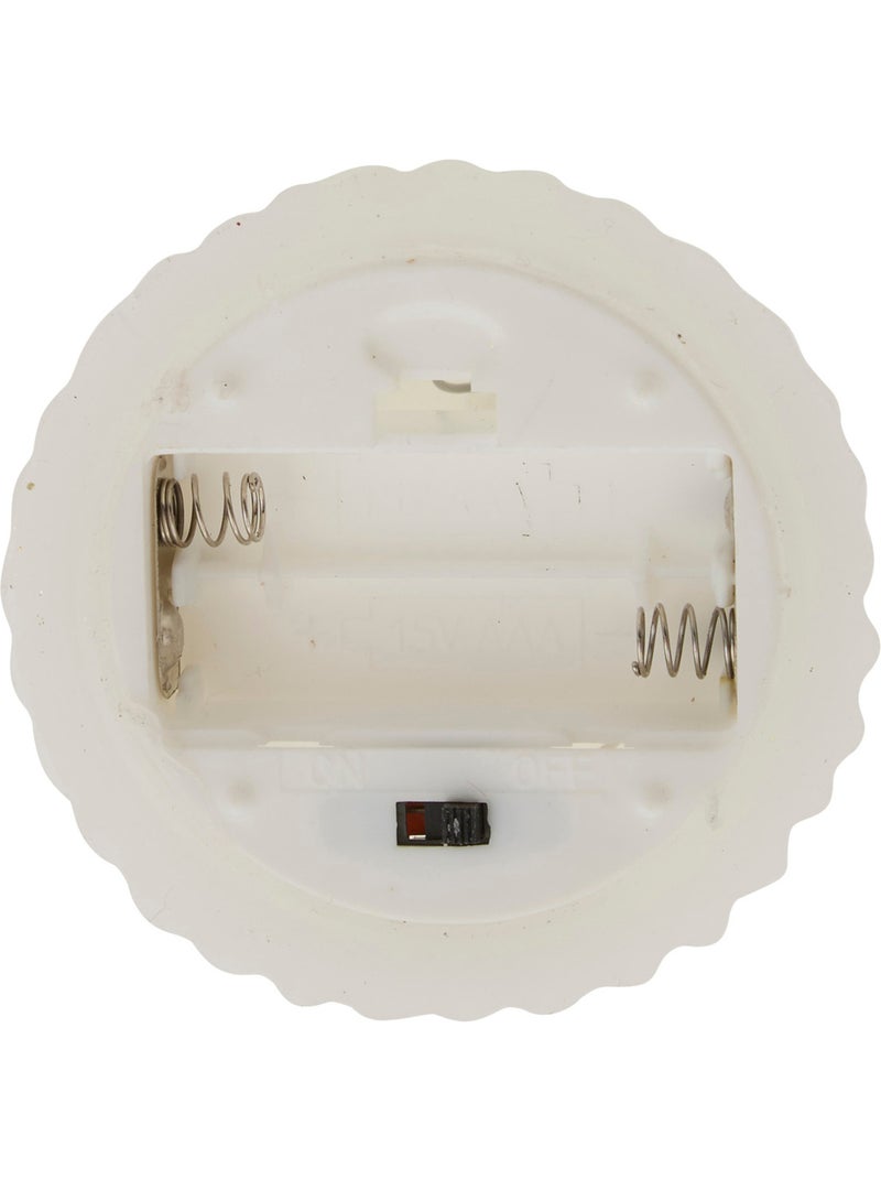 Bougie LED forme sapin H20 cm Blanc - Kiabi