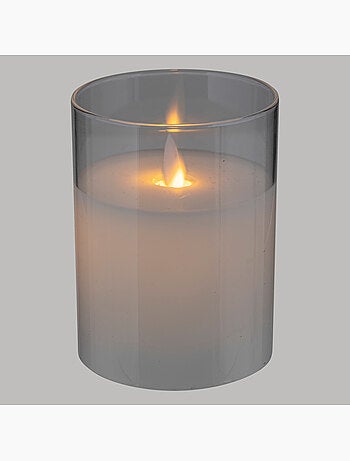 Bougie LED pot en verre SENA