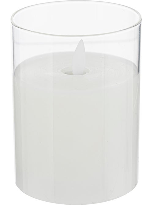 Bougie LED pot en verre SENA - Kiabi