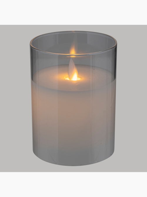 Bougie LED pot en verre SENA - Kiabi