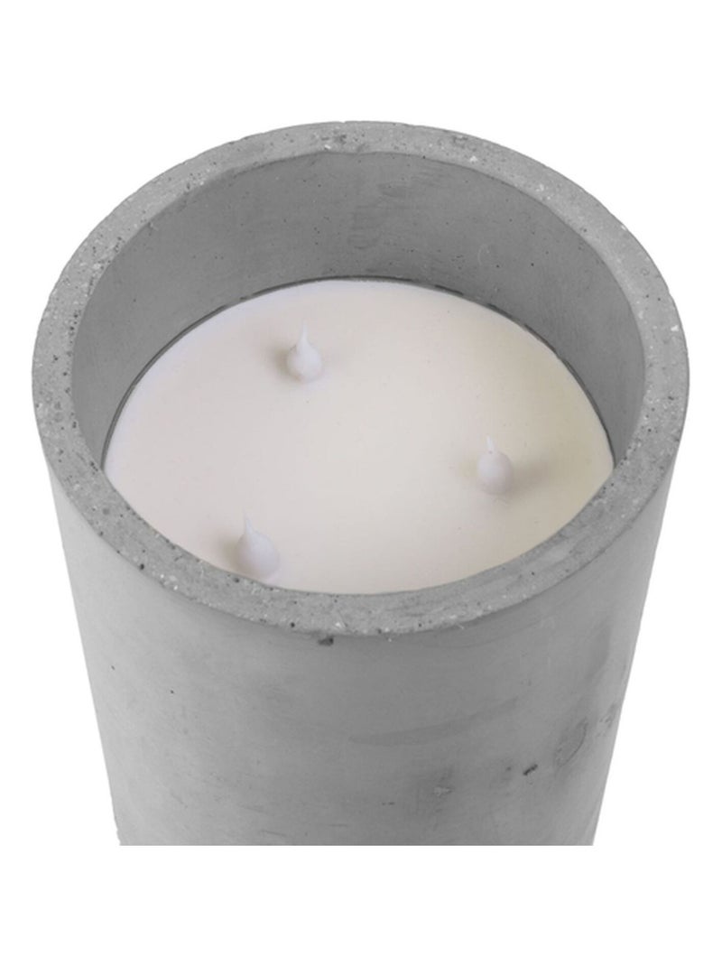 Bougie LED ronde design ciment Factory GM Argent - Kiabi