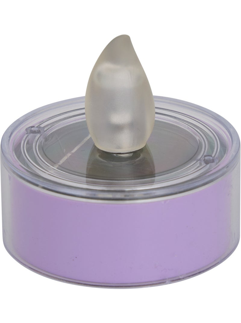 Bougie LED solaire chauffe-plat POOL Violet - Kiabi