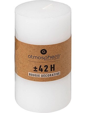 Bougie cylindre en cire hugo