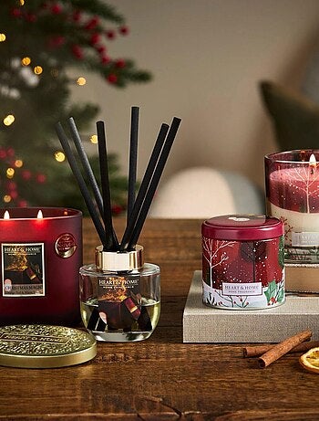 Bougie nomade en boîte métal magie de Noël