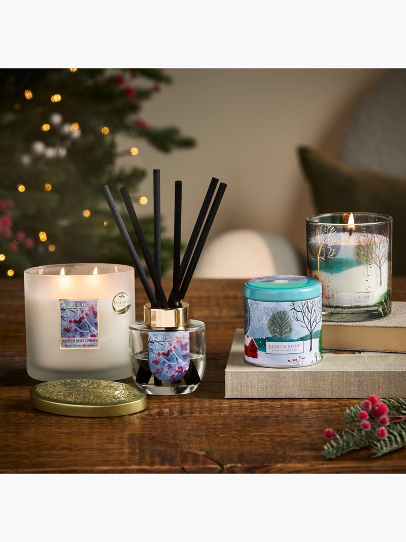 Bougie nomade en boîte métal nuit étoilée Noir - Kiabi