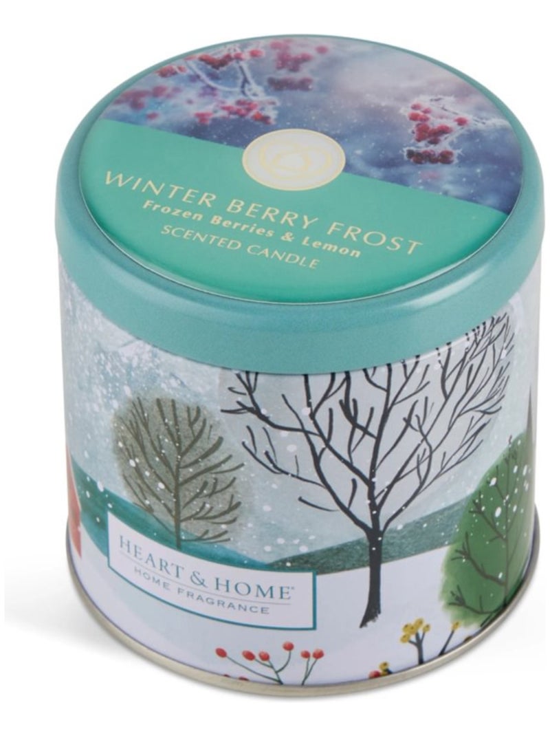 Bougie nomade en boîte métal sapin de Noël Blanc Vert - Kiabi