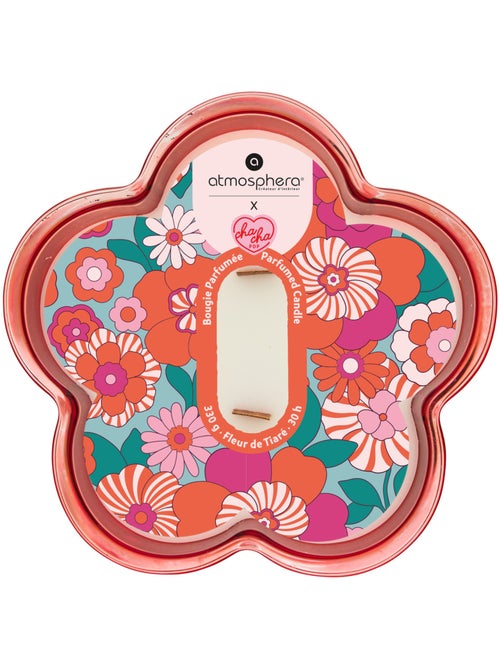 Bougie parfumée 2 mèches fleur pot en verre CHA CHA POP - Kiabi Bougie parfumée 2 mèches fleur pot en verre CHA CHA POP - Kiabi