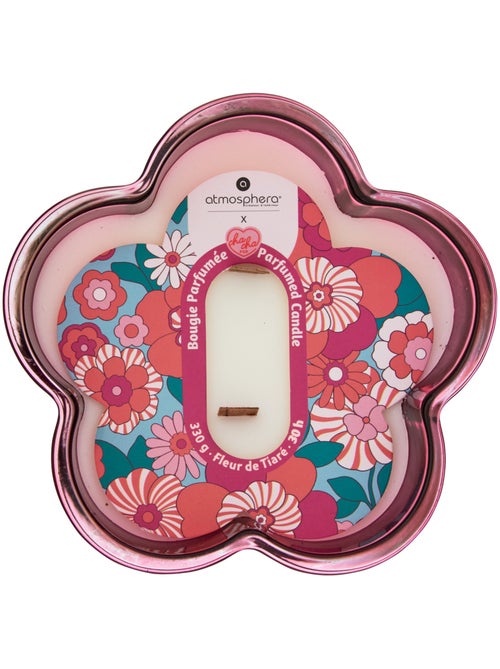 Bougie parfumée 2 mèches fleur pot en verre CHA CHA POP - Kiabi Bougie parfumée 2 mèches fleur pot en verre CHA CHA POP - Kiabi