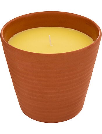 Bougie parfumée 200g citronnelle pot en terre cuite TERRY