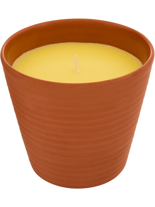 Bougie parfumée 200g citronnelle pot en terre cuite TERRY - Kiabi