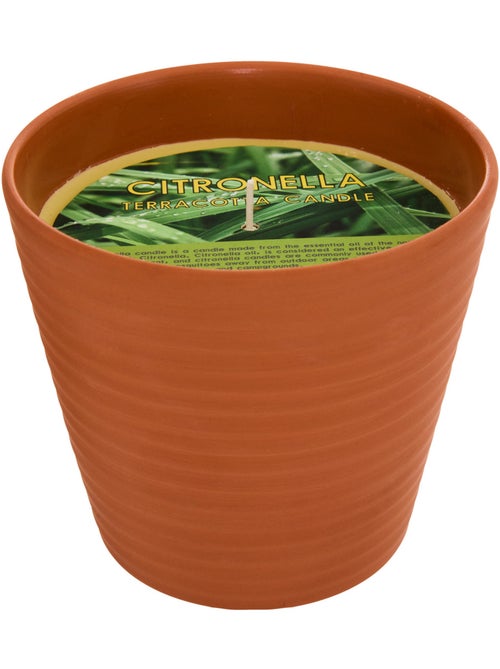 Bougie parfumée 200g citronnelle pot en terre cuite TERRY - Kiabi