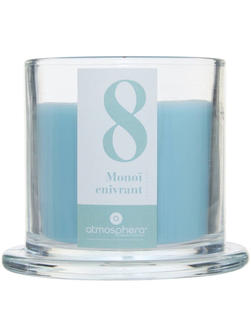 Bougie parfumée 238g sous cloche verre numia Bleu - Kiabi