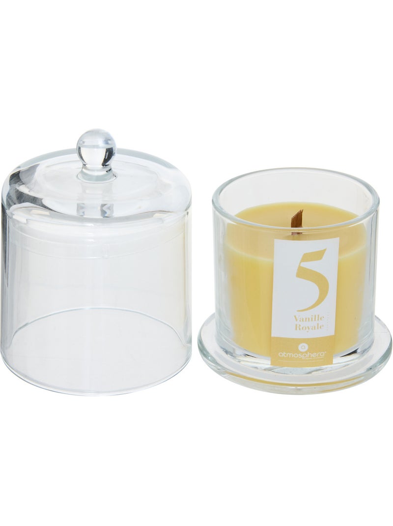 Bougie parfumée 238g sous cloche verre NUMIA Jaune - Kiabi