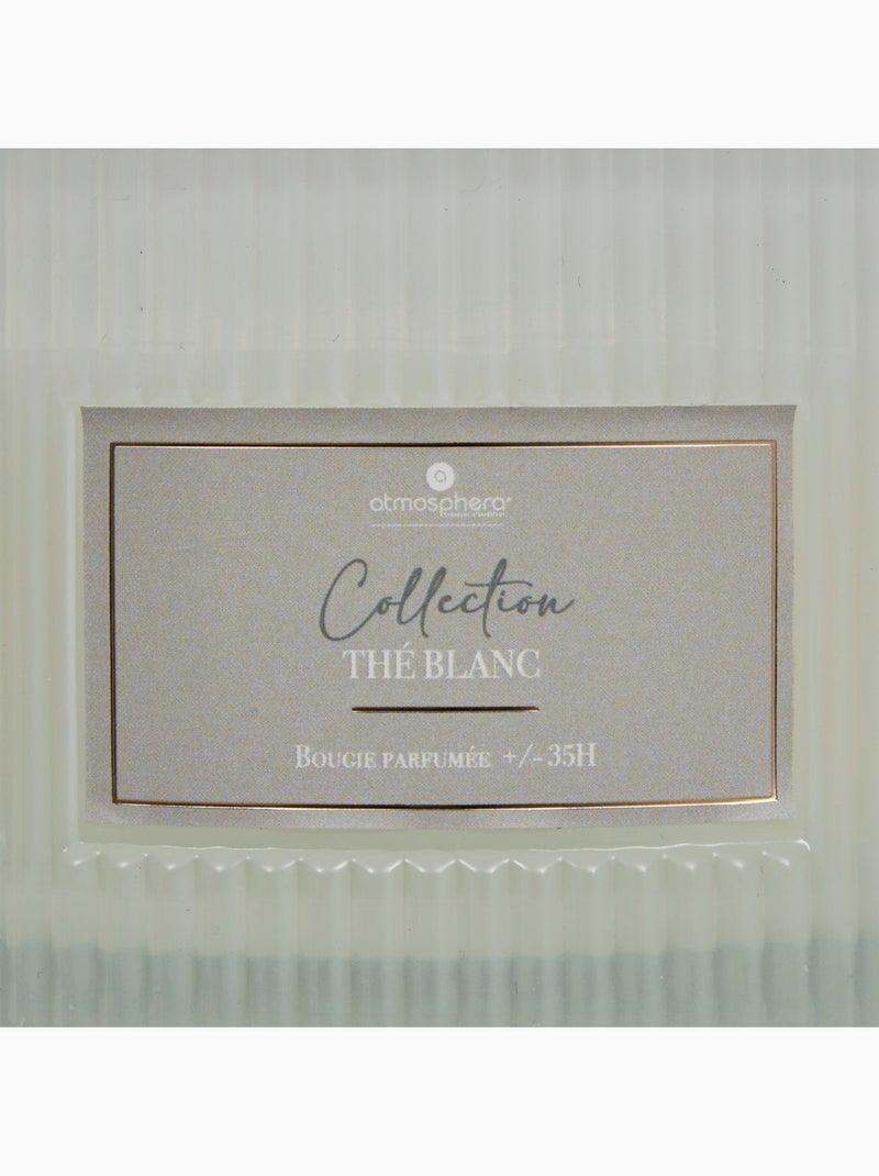 Bougie parfumée 3 mèches pot en verre ALBIE Blanc - Kiabi