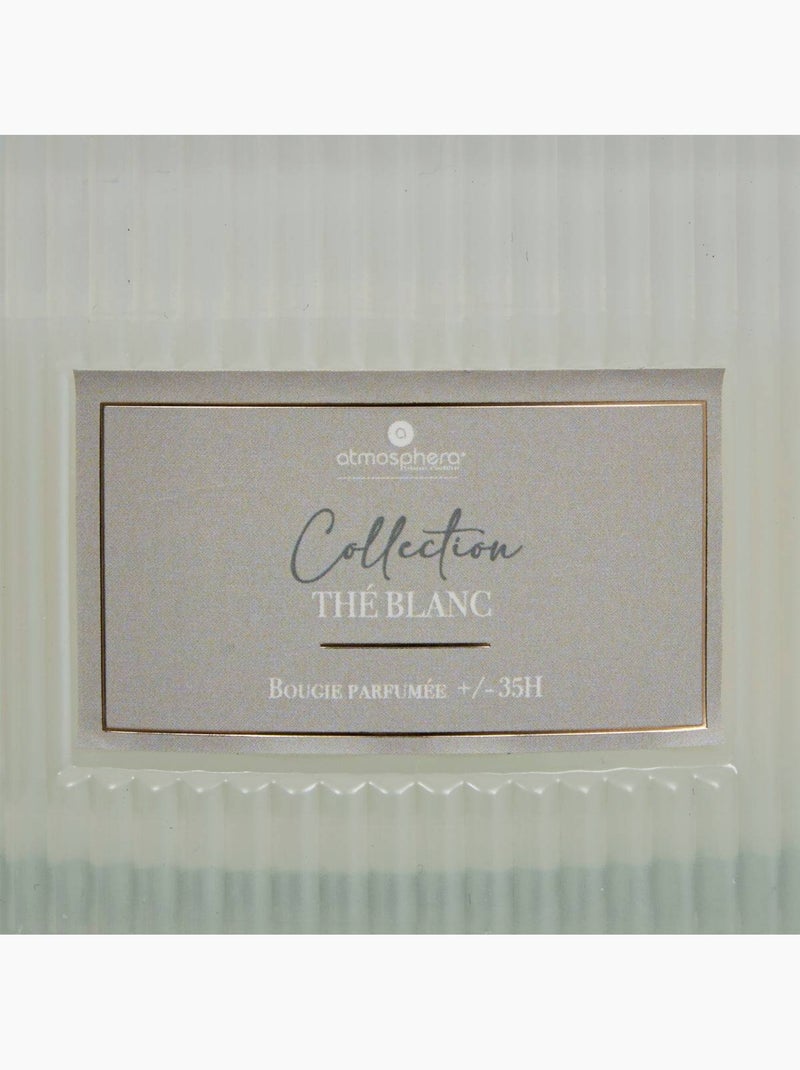 Bougie parfumée 3 mèches pot en verre albie Blanc - Kiabi