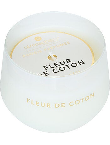 Bougie parfumée 300g pot en verre coloré GLOWY