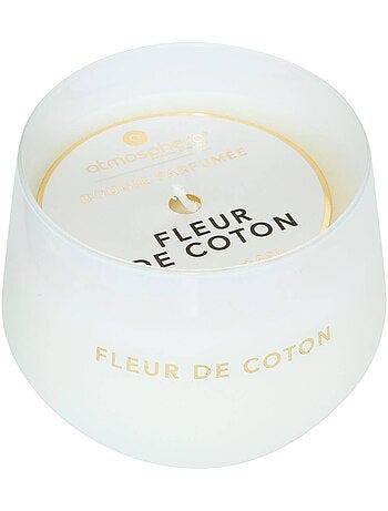 Bougie parfumée 300g pot en verre coloré GLOWY