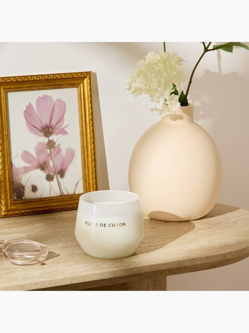 Bougie parfumée 300g pot en verre coloré GLOWY - Kiabi