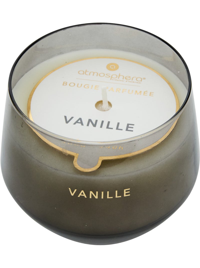 Bougie parfumée 300g pot en verre coloré GLOWY Noir - Kiabi