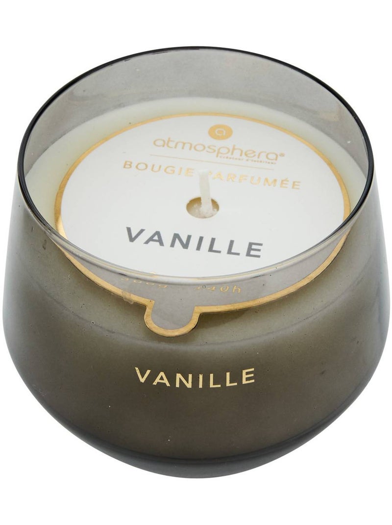 Bougie parfumée 300g pot en verre coloré GLOWY Noir - Kiabi