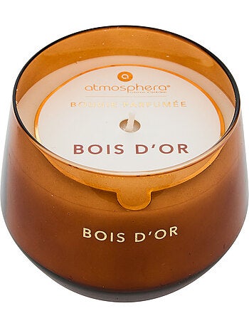 Bougie parfumée 300g pot en verre coloré GLOWY