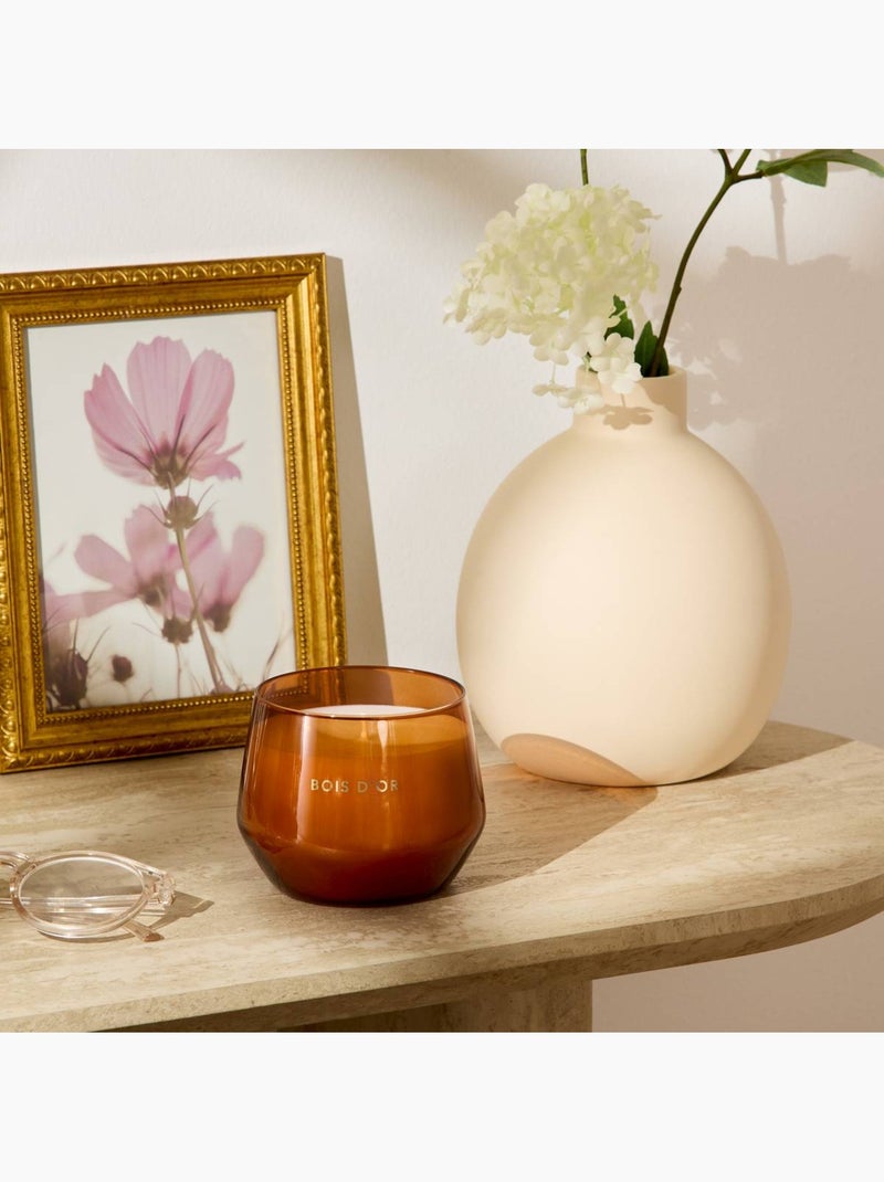 Bougie parfumée 300g pot en verre coloré GLOWY Orange - Kiabi