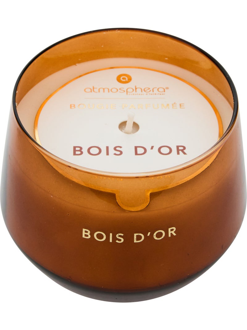 Bougie parfumée 300g pot en verre coloré GLOWY Orange - Kiabi