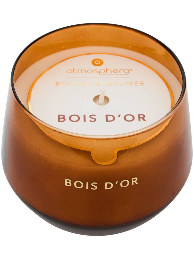 Bougie parfumée 300g pot en verre coloré GLOWY Orange - Kiabi