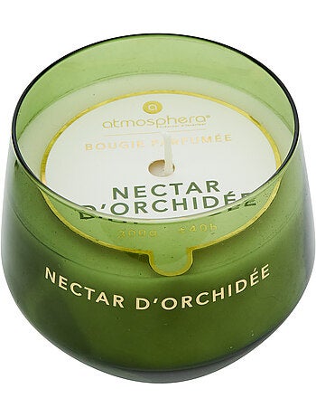 Bougie parfumée 300g pot en verre coloré GLOWY