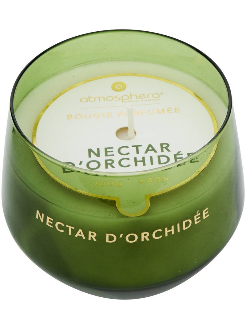 Bougie parfumée 300g pot en verre coloré GLOWY Vert - Kiabi